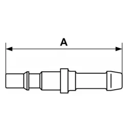 Embout pour raccord rapide Prevost passage de 6 mm pour tuyau