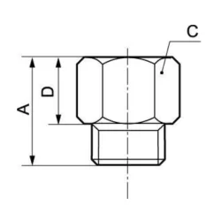 Prolongateur en laiton femelle 15 bars