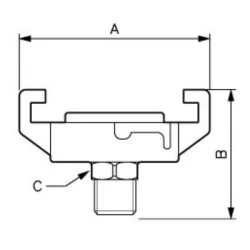 Raccord express filetage mâle