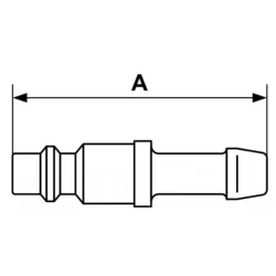 Insert rapide air comprimé ISO 6150B IRP08 pour tuyau flexible