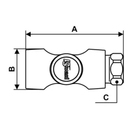 Raccord rapide sécurité impulsion ISI06 taraudé femelle cylindrique