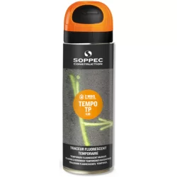 Traceur de chantier Tempo TP fluorescent temporaire 2-8 semaines 500ml