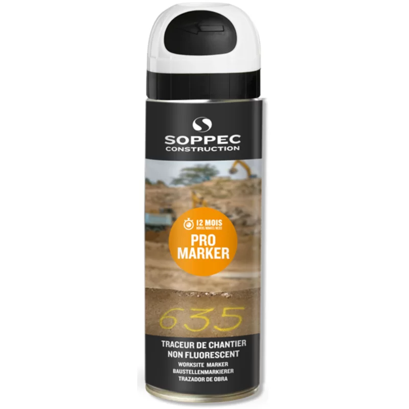 Traceur de chantier Pro Marker non fluorescent durée 12 mois 500ml