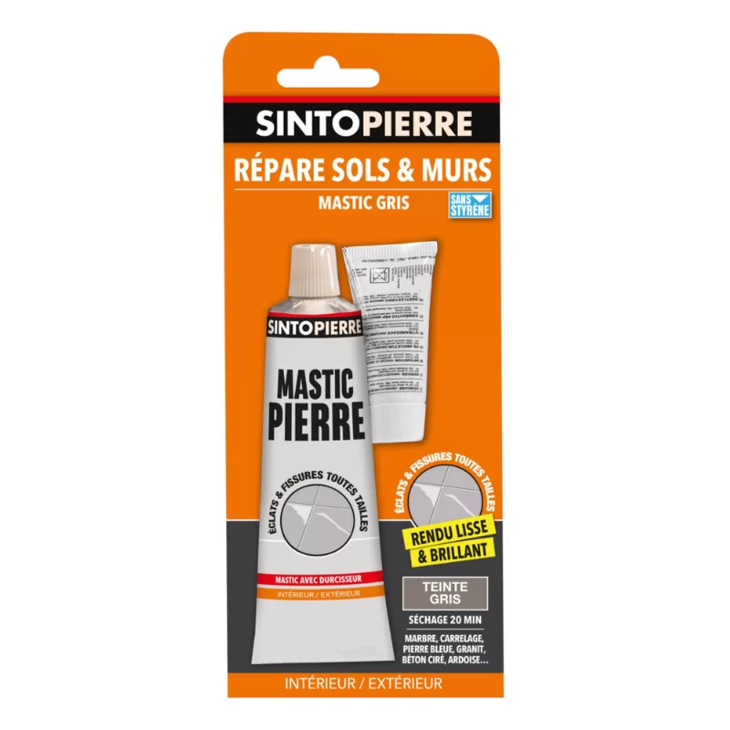 Mastic répare sols et murs SintoPierre tous types de pierres