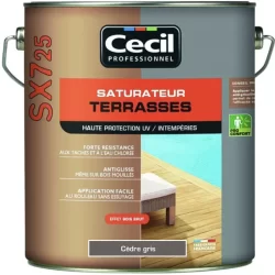 Saturateur pour terrasse bois SX725 Cecil Professionnel mat