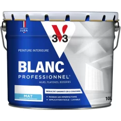 Peinture intérieure acrylique Blanc Professionnel pour murs plafonds boiseries