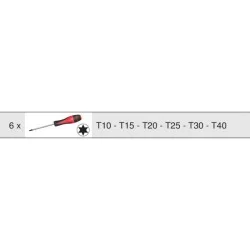 Module de tournevis Ultimate Torx 6 pièces pour servante Kstools Pearl in et Dakar