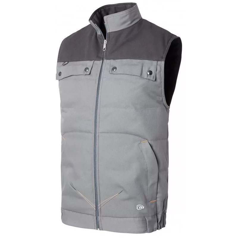 Gilet de travail G-Rock matelassé 65% polyester 35% coton Gris carbone