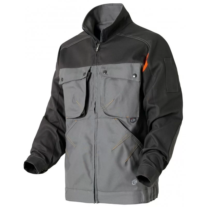 Blouson de travail G-Rock 65% polyester 35% coton Gris carbone et orange