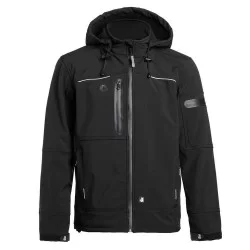 Veste Softshell imperméable à capuche Flores North Ways noir