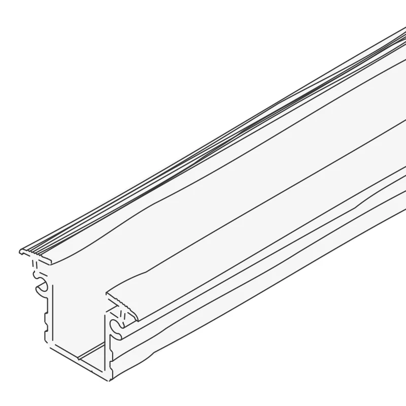 Rail bas alu anodisé LSP pour système pliant Opentec FW75