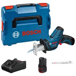 Scie sabre Bosch GSA 12V-14 en coffret L-Boxx avec 2 batteries 3.0 Ah et chargeur