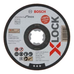 Disques à tronçonner X-LOCK pour l'Inox Standard 125X1.6X22.23