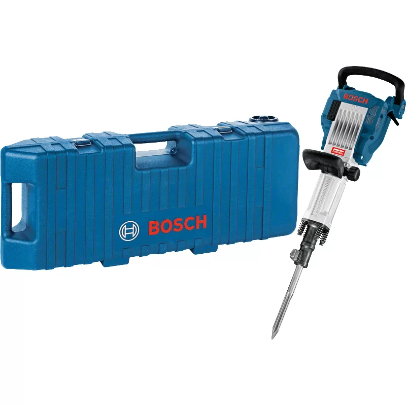 Brise-béton Bosch GSH 16-30 porte-outil six pans 1750W 41J en coffret à roulettes avec accessoires