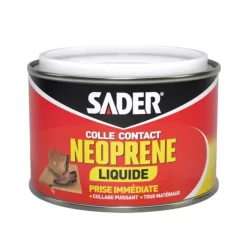 Colle contact puissante néoprène tous matériaux liquide 250ML SADER