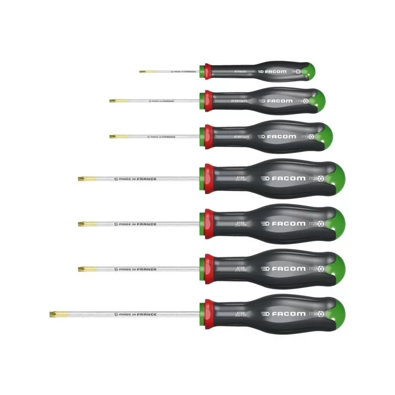 Jeu de 7 tournevis Protwist Tamper Torx