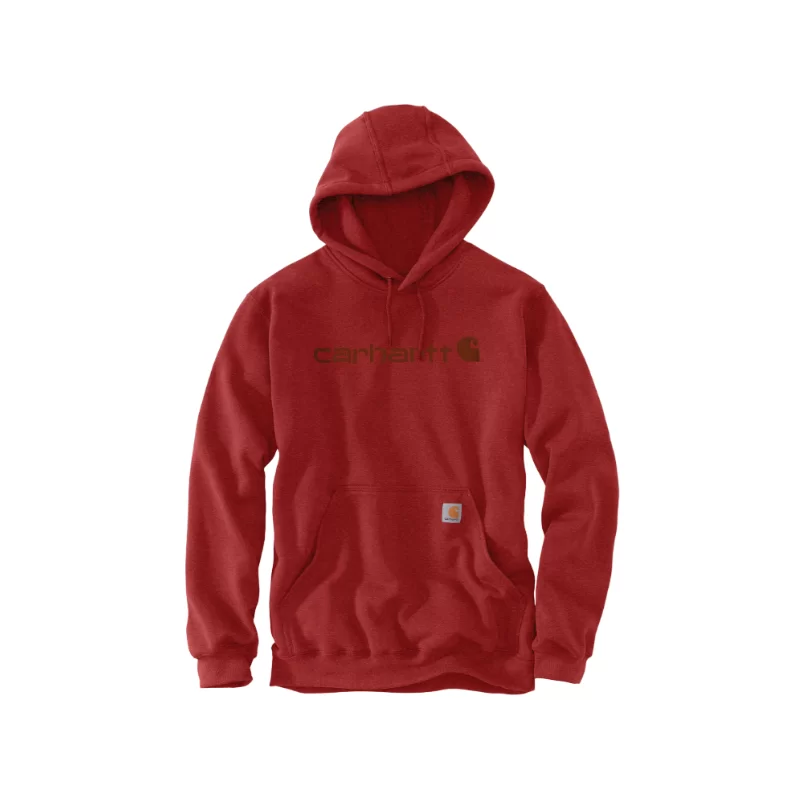 Sweat à capuche Carhartt rouge