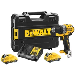 Perceuse Visseuse Dewalt XR 12V 2Ah Li-Ion en coffret TSTAK avec 2 batteries et chargeur