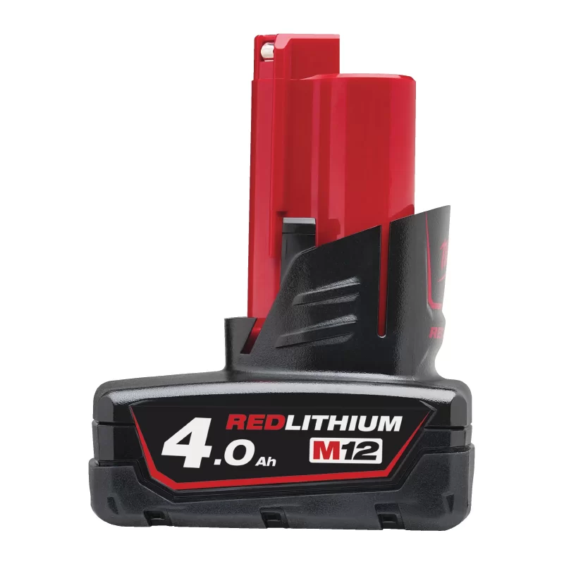 Batterie 12 Volts M12 Milwaukee Red Lithium-Ion 4.0 Ah