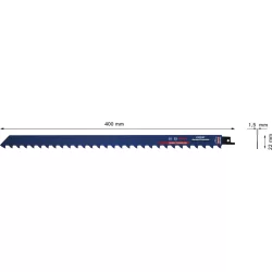 Lame de scie sabre Expert Aerated Concret S2041HM pour béton cellulaire Longueur 400 mm