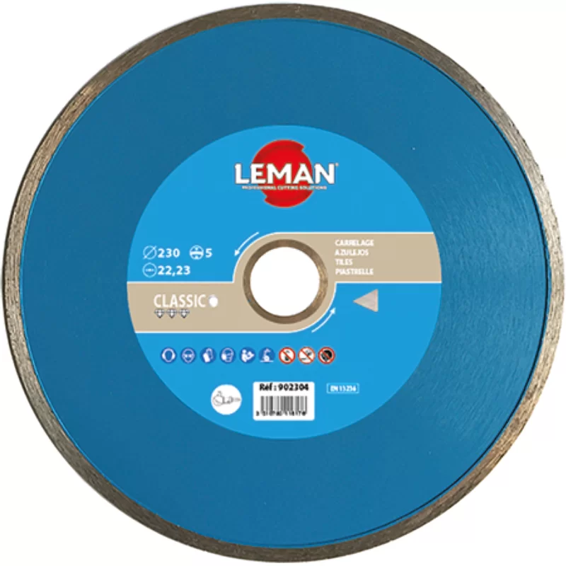 Disque diamant carrelage diamètre 230 mm alésage 22.23 mm