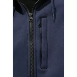 Sweat homme Wind Fighter à capuche zippé déperlant et anti-vent bleu marine