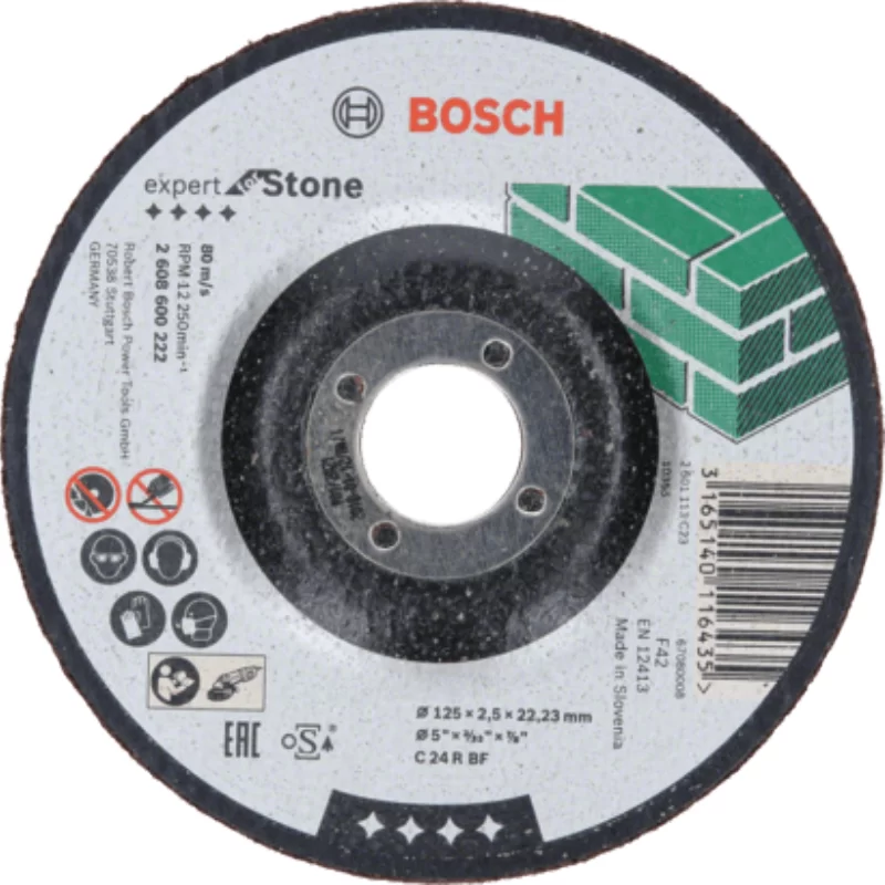 Disque à tronçonner à moyeu déporté Bosch Expert for Stone 125 x 22,23 x 2,5 mm