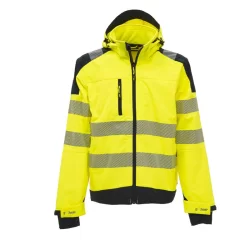 Veste SoftShell réfléchissantes et col haut MIKY Jaune Fluo