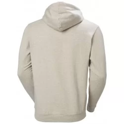 Sweat à capuche classique avec logo beige