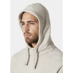 Sweat à capuche classique avec logo beige