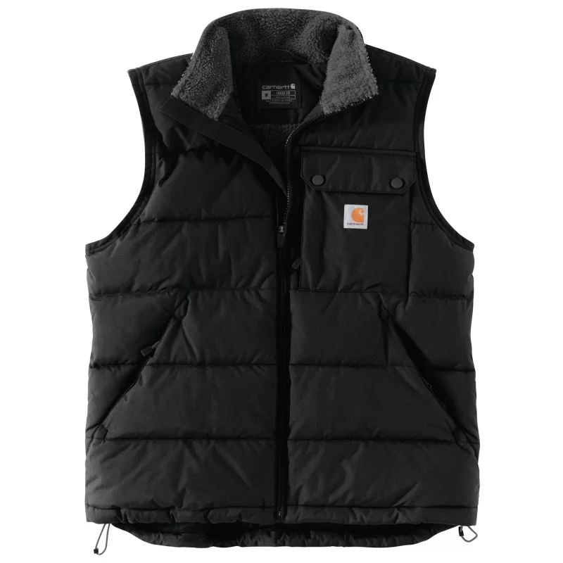 Blouson homme Montana à capuche zippé déperlant et anti-vent Noir