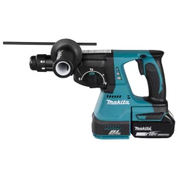 Perforateur burineur sans fil SDS Plus Makita DHR243RMJV 18V 2 x5.0 Ah 2J moteur sans charbon