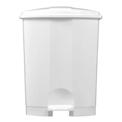 Poubelle plastique Prima avec pédale blanche 18 litres