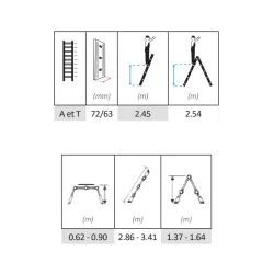 Échelle articulée télescopique OPTI+PRO