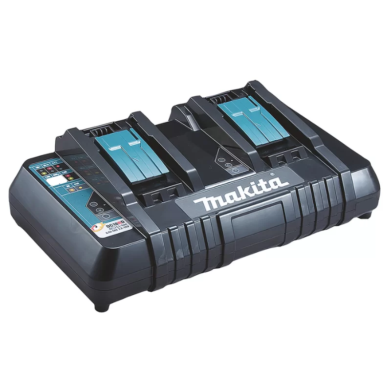 Chargeur Makita rapide 2 batteries Makstar Li-Ion 14,4 à 18 Volts DC18RD