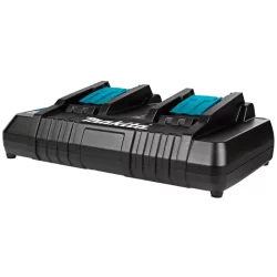 Chargeur Makita rapide 2 batteries Makstar Li-Ion 14,4 à 18 Volts DC18RD