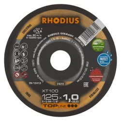 Disque à tronçonner inox XT100 Rhodius avec grain abrasif céramique