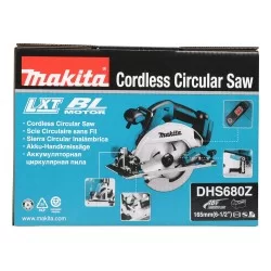 Scie circulaire Makita DHS680Z 18 V Li-Ion diamètre 165 mm machine seule boîte carton