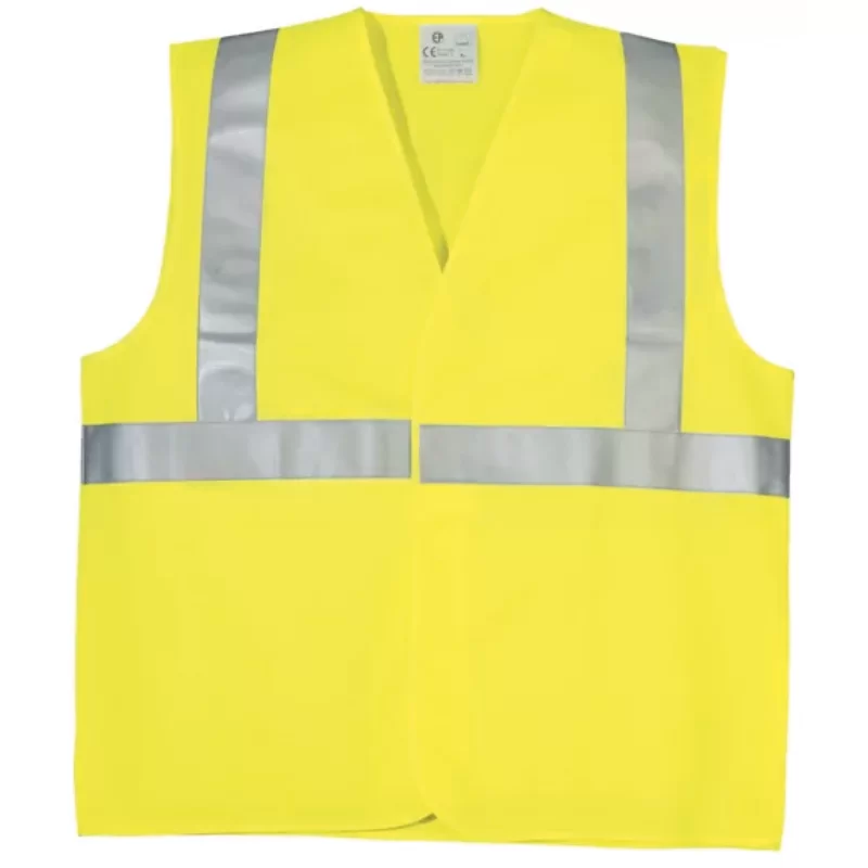 Gilet haute visibilité Yard Coverguard avec fermeture centrale par scratchs jaune - Taille XL