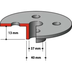 Guide à copier pour défonceuse Makita 37x40x13mm