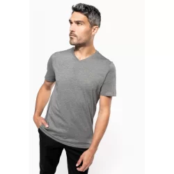 Tee shirt Supima col V K3002 couleur Grey Heather