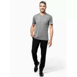 Tee shirt Supima col V K3002 couleur Grey Heather