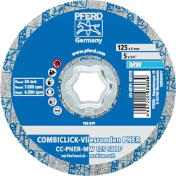 Disque unitisé non tissé Combiclick PNER diamètre 125 mm mi-tendre