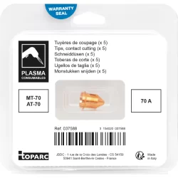 Tuyères de coupage 70A pour torche plasma MT/AT-70 - Lot de 5