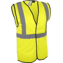 Gilet haute visibilité jaune fermeture auto-agrippantte