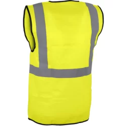 Gilet haute visibilité jaune fermeture auto-agrippantte