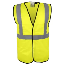 Gilet haute visibilité jaune fermeture auto-agrippantte