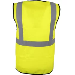 Gilet haute visibilité jaune fermeture auto-agrippantte