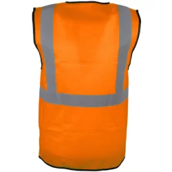 Gilet haute visibilité orange fermeture auto-agrippantte