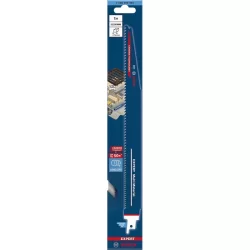 Lame de scie sabre carbure S 1256 XHM Bosch pour bois et métal longueur 300 mm